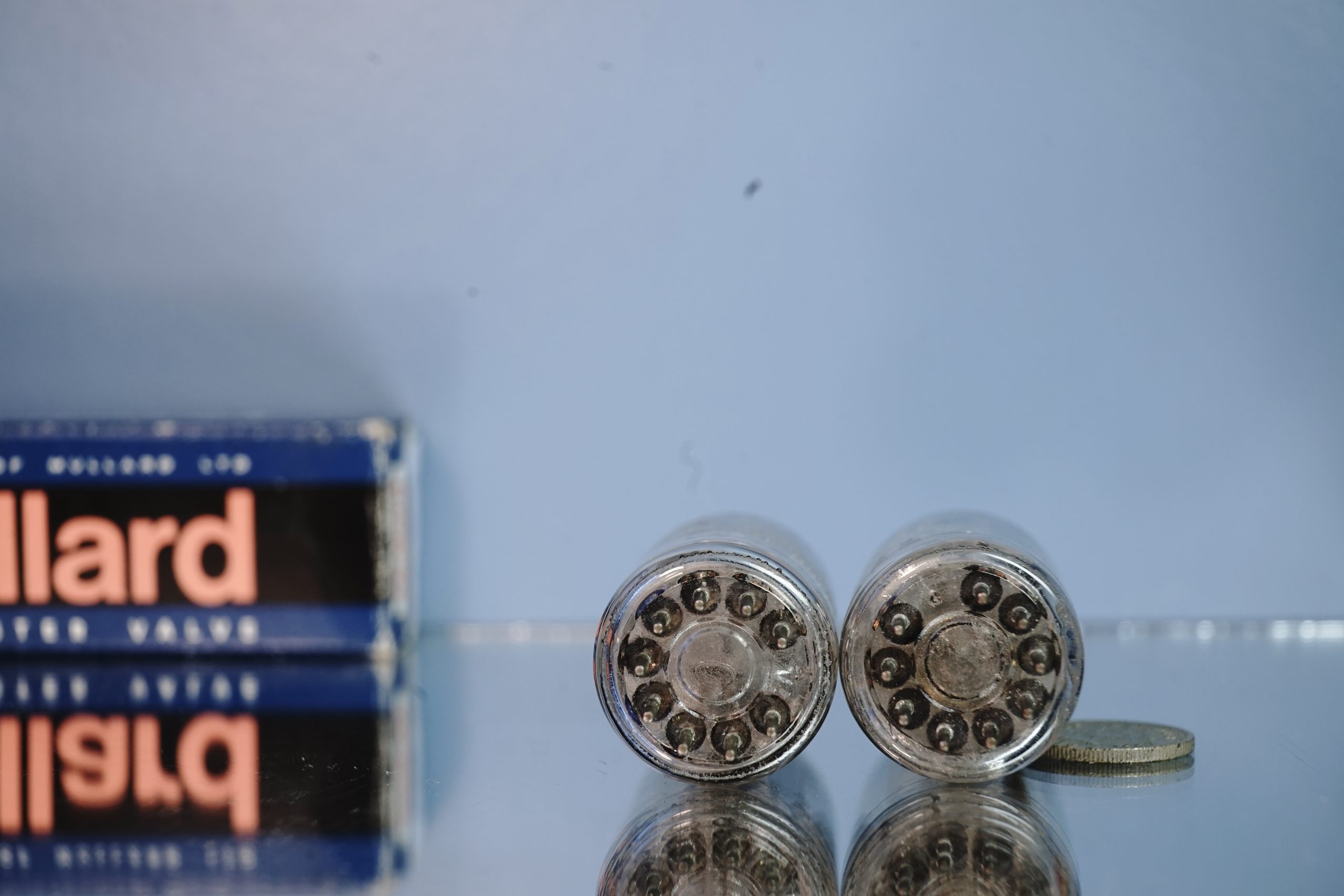 ECC83 Mullard pair, f92, long plates! v226 V231 - Afbeelding 8