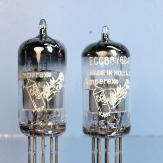 ECC88 Amperex Bugle Boy pair, Matched, both Februari 1960  V268 / 279